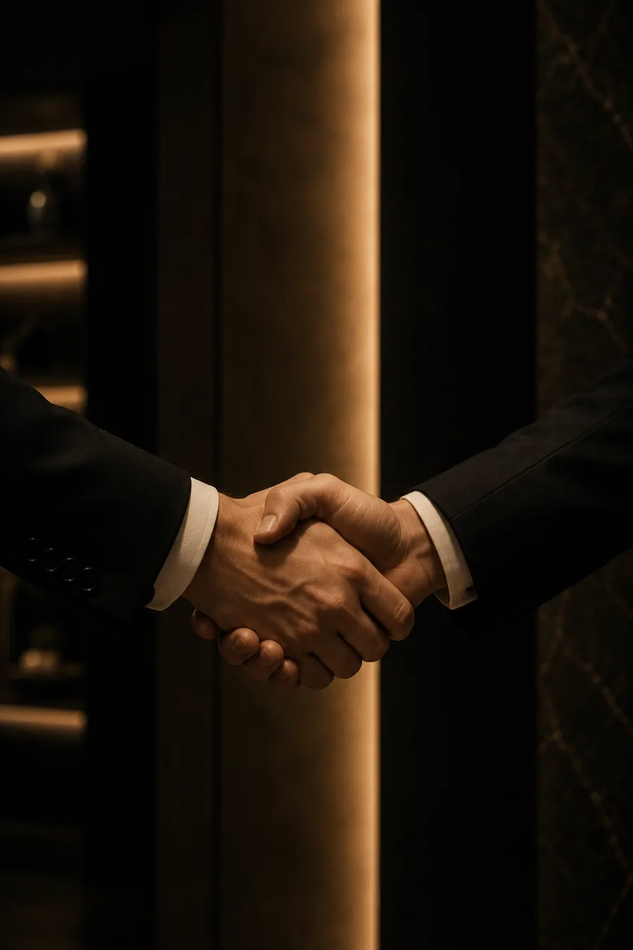 Un apretón de manos como símbolo de una relación de confianza
